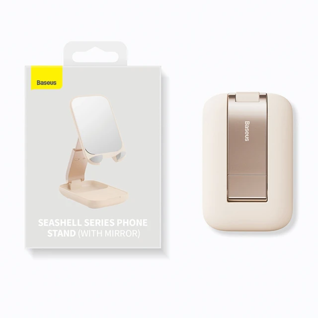 Підставка Baseus Seashell Series (with Mirror) Beige (B10551501411-00)
