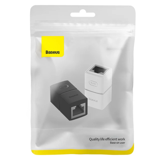 Адаптер Baseus AirJoy Series RJ-45 to RJ-45 Black (2 Pack) (B00131100111-00)