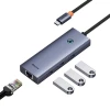 Hub Baseus UltraJoy 5-Port (HDMI 4K, 4xUSB 3.0) Gray (B00052809813-00)