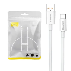 Кабель Baseus Superior USB-A to USB-C 100W 0.25m White (P10320102214-00)