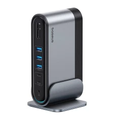 USB-хаб Baseus 17-in-1 UnionJoy USB-C to 2x USB-A 2.0 | 3x USB-A 3.0 | USB-C 3.0 | USB-C PD | PC | VGA | 2x HDMI | DC | DP | RJ45 | SD/TF | AUX (B0053