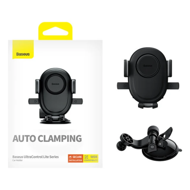 Автодержатель Baseus UltraControl Lite Series Black (C40351700111-00)