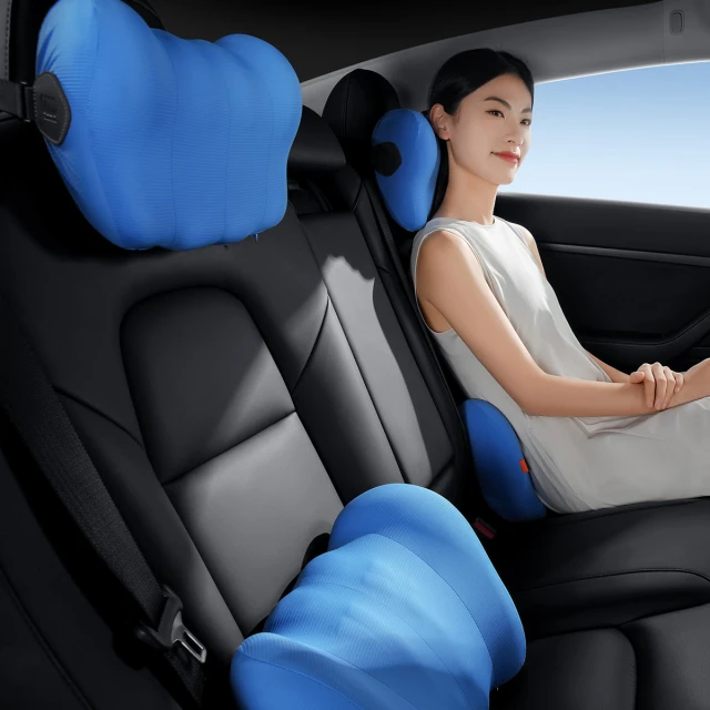 Автомобільна поперекова подушка Baseus ComfortRide Blue (C20036402311-01)