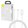 Кабель Baseus Superior Data USB-A to micro USB | Lightning | USB-C 3.5A 1m White (P10320105221-00)