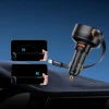 Автозарядка Baseus Enjoyment Pro 55W USB-A со сворачиваемым кабелем Lightning черная (6932172635763)