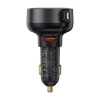 Автозарядка Baseus Enjoyment Pro 55W USB-A со сворачиваемым кабелем Lightning черная (6932172635763)