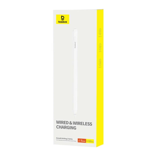 Стилус Baseus Smooth Writing Active with Wireless and Wired Charging White (P80015804213-00)