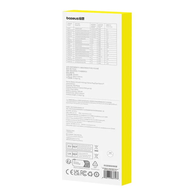 Стилус Baseus Smooth Writing Active with Plug-in Charging Lightning White (P80015806211-03)