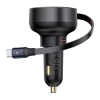 Автомобільний зарядний пристрій Baseus Enjoyment Pro USB-C with USB-C Cable 60W Black (C00057802111-01)