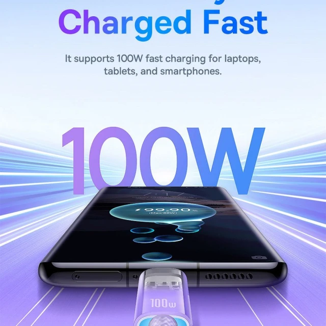 Кабель Baseus Explorer USB-C to USB-C PD 100W 1m Purple (6932172642815)