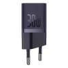 Мережевий зарядний пристрій Baseus GaN5 30W USB-C EU фіолетовий (6932172646233)