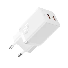 Мережевий зарядний пристрій Baseus GaN5 Pro 40W 2xUSB-C White (P10110804217-Z1)