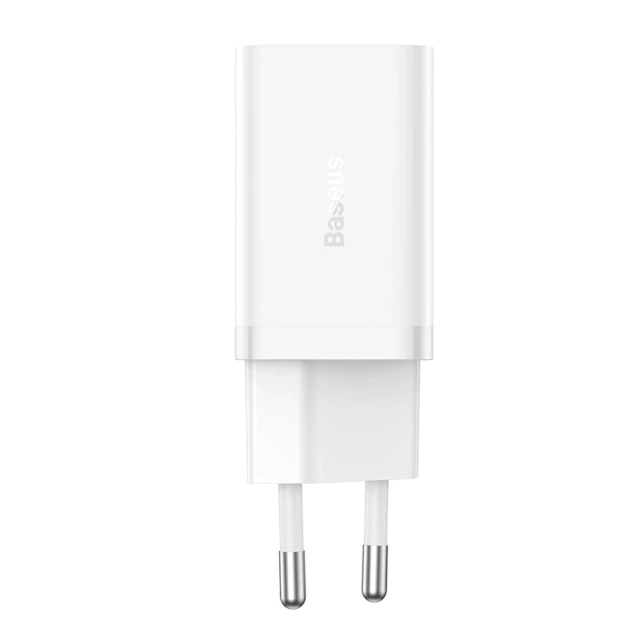 Мережевий зарядний пристрій Baseus GaN5 Pro 40W 2xUSB-C White (P10110804217-Z1)