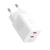 Мережевий зарядний пристрій Baseus GaN5 Pro 40W 2xUSB-C White (P10110804217-Z1)