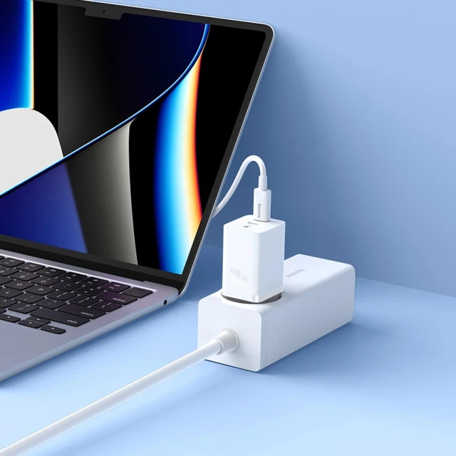 Мережевий зарядний пристрій Baseus GaN5 Pro 40W 2xUSB-C White (P10110804217-Z1)
