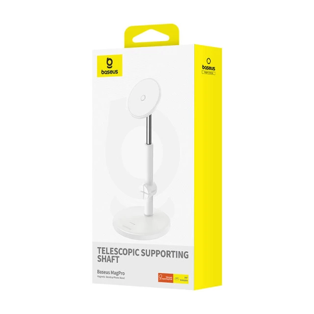 Держатель-подставка Baseus MagPro White (B10564100211-00)