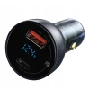 Автомобільна зарядка Baseus Particular 65W USB-A USB-C QC PPS з цифровим дисплеєм Dark Grey (6932172650087)