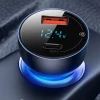 Автомобільна зарядка Baseus Particular 65W USB-A USB-C QC PPS з цифровим дисплеєм Dark Grey (6932172650087)