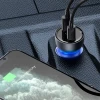 Автомобільна зарядка Baseus Particular 65W USB-A USB-C QC PPS з цифровим дисплеєм Dark Grey (6932172650087)