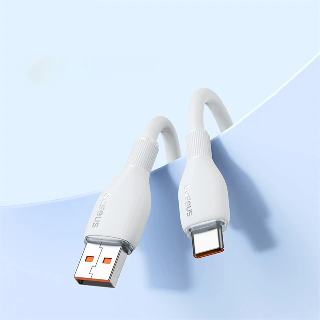 Кабель Baseus Pudding 100W USB-A - USB-C 1.2m White (6932172650148)