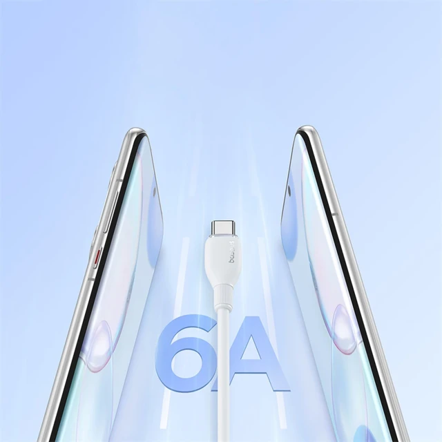 Кабель Baseus Pudding 100W USB-A - USB-C 1.2m White (6932172650148)