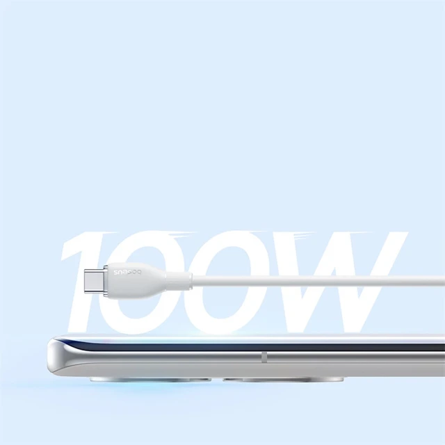 Кабель Baseus Pudding 100W USB-A - USB-C 1.2m White (6932172650148)