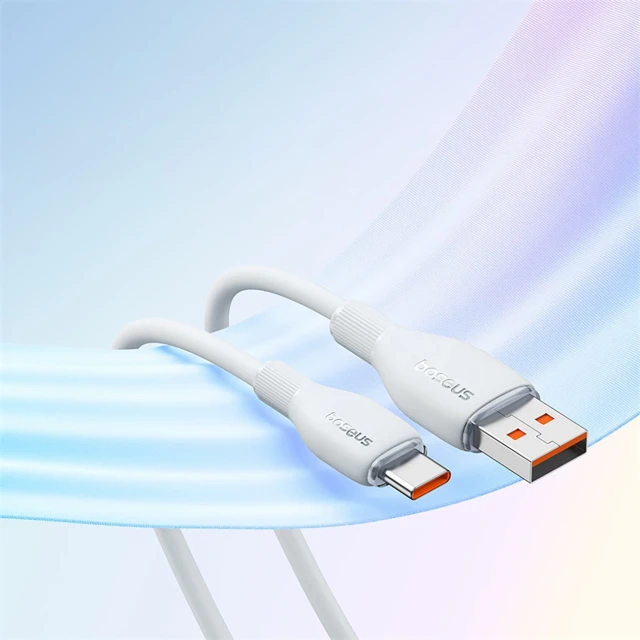 Кабель Baseus Pudding 100W USB-A - USB-C 1.2m White (6932172650148)