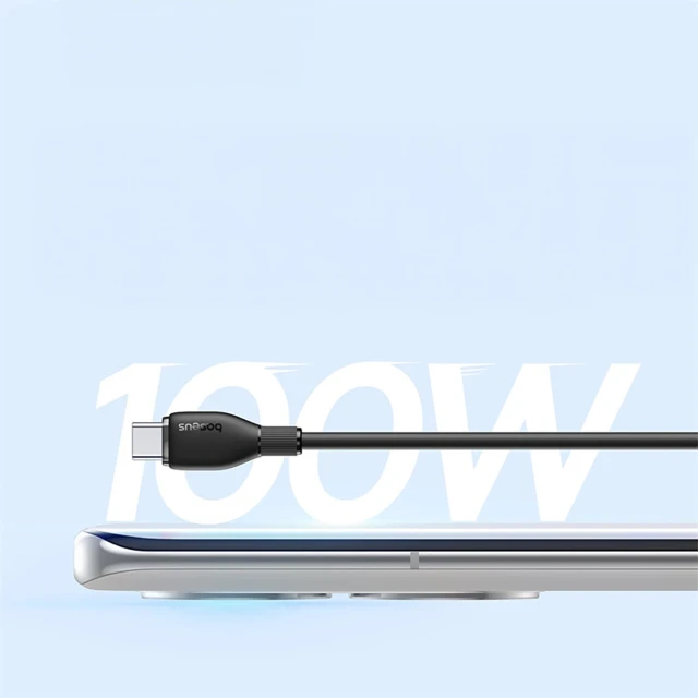 Кабель Baseus Pudding 100W USB-A - USB-C 1.2m Black (6932172650162)