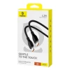 Кабель Baseus Pudding Series USB-C - USB-C 100W 1.2m чорний (P10355702111-B1)