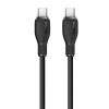 Кабель Baseus Pudding Series USB-C - USB-C 100W 1.2m чорний (P10355702111-B1)