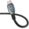 Кабель Baseus Pudding Series USB-C - USB-C 100W 1.2m чорний (P10355702111-B1)