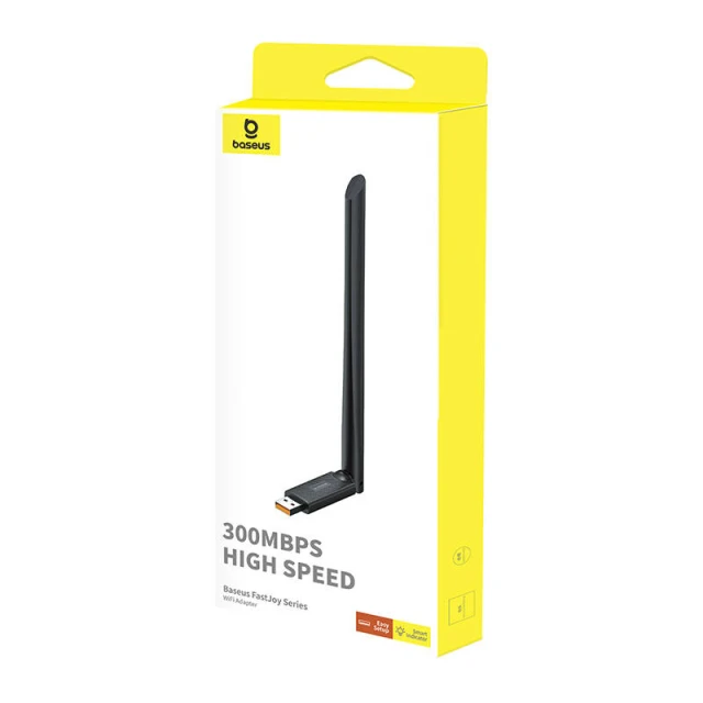 WiFi-адаптер Baseus FastJoy with Antenna 300Mbps Black (B01317600111-01)