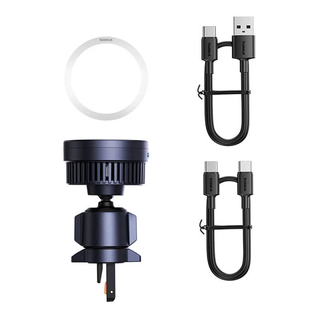 Автотримач з функцією бездротової зарядки Baseus MagPro 15W Black with MagSafe (C40164100121-01)