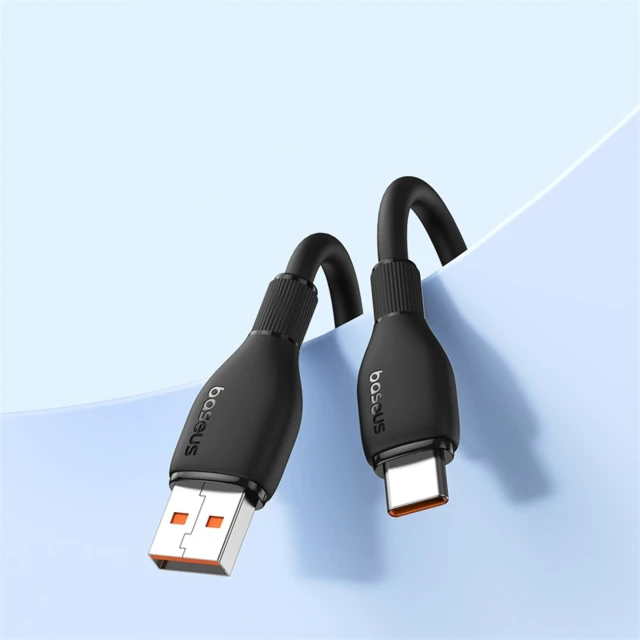 Кабель Baseus Pudding Series 100W USB-A - USB-C 2m Black (P10355703111-B2)