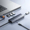 USB-хаб Baseus UltraJoy Series 4xUSB-A 3.0 1xUSB-C 5V 50cm Grey (6932172653217)