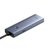 Hub USB-A Baseus UltraJoy Series 4xUSB-A 3.0 1xUSB-C 5V Grey (6932172653347)