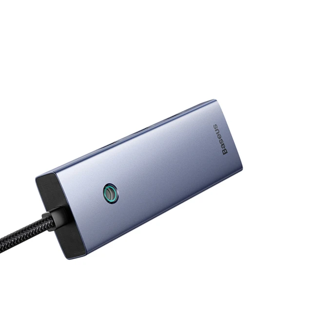 Hub USB-A Baseus UltraJoy Series 4xUSB-A 3.0 1xUSB-C 5V Grey (6932172653347)