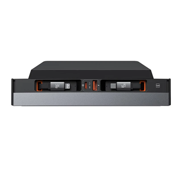 USB-хаб Baseus T-Space USB-C to Lightning для Tesla with Cable Black (B00051300111-01)