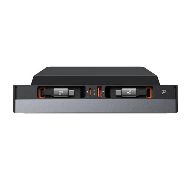 USB-хаб Baseus T-Space USB-C to USB-C для Tesla with Cable Black (B00051300111-02)