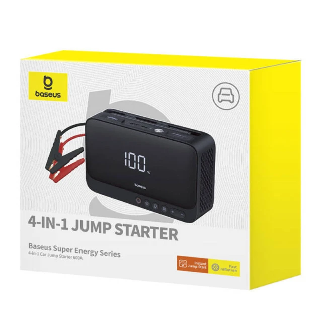 Автомобільний пусковий пристрій Baseus Super Energy Series 600A Black (C00245902111-00)