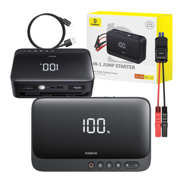 Автомобільний пусковий пристрій Baseus Super Energy Series 600A Black (C00245902111-00)