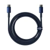 Кабель Baseus Tungsten Gold USB-C to USB-C 100W 2m Blue (P10319800321-04)