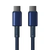 Кабель Baseus Tungsten Gold USB-C to USB-C 100W 2m Blue (P10319800321-04)
