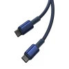 Кабель Baseus Tungsten Gold USB-C to USB-C 100W 2m Blue (P10319800321-04)