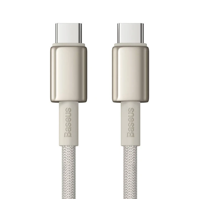 Кабель Baseus Tungsten Gold USB-C to USB-C 100W 2m Gold (P10319800G21-01)