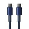 Кабель Baseus Tungsten Gold USB-C to USB-C 100W 1m Blue (P10319800321-03)