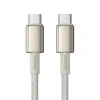 Кабель Baseus Tungsten Gold USB-C to USB-C 100W 1m Gold (P10319800G21-00)