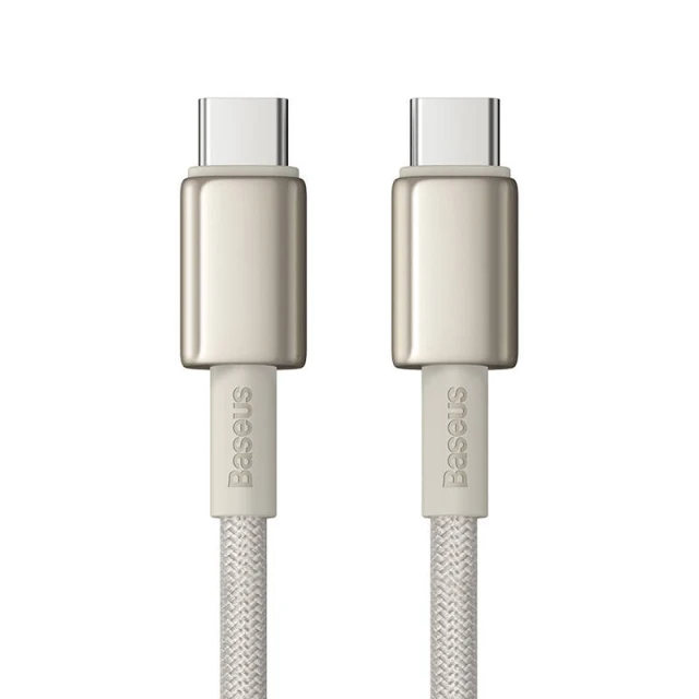 Кабель Baseus Tungsten Gold USB-C to USB-C 100W 1m Gold (P10319800G21-00)