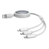 Кабель Baseus Free2Draw USB-A to Micro-USB | Lightning | USB-C 1.1m White (P10368700211-01)
