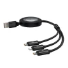 Кабель Baseus Free2Draw USB-A to Micro-USB | Lightning | USB-C 100W 1.1m Black (P10368700111-03)